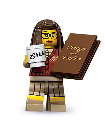 Minifigure Lego : la bibliothécaire